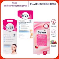 Miếng dán Wax ria mép, mặt,bikini Veet,Balea - Hàng Nội Địa Đức