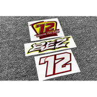 Miếng Dán Xe Hơi Cho Bụi Bẩn Xe Đạp Thế Giới Đua 72 Marco Bezzachi Mũ Bảo Hiểm Motocross Moto Race Decal Băng