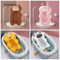 Miếng đệm bồn tắm cho bé GOUPDO, Đệm ngồi bồn tắm có thể điều chỉnh, Hệ thống treo đa năng Mềm mại chống trượt cho trẻ sơ sinh Hỗ trợ an toàn cho bé