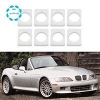 Miếng đệm ống lót ghế ô tô 8 mảnh ABS trắng cho BMW Z3 E36 & Z3M 52108401291 52108401292