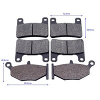Miếng đệm phanh trước & sau xe máy cho phụ kiện xe máy suzuki gsxr 750 2008-2010
