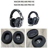 Miếng đệm tai chính hãng 100% cho Plantronics NACON RIG 600 PRO HS / HX Games Tai nghe thay thế Earmuff gối tai Vỏ tai