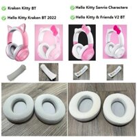 Miếng đệm tai chính hãng cho Razer Hello kitty Kraken BT 2022 / Kraken kitty BT / V2 BT / Sanrio tai nghe thay thế dây đeo đầu