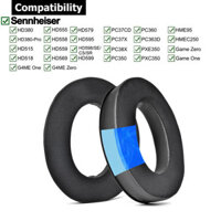 Miếng đệm tai Gel làm mát cho Sennheiser HD380-Pro HD599 HD598 HD558 HD555 HD518 HD515 PXC350 PXC450 PC37X PC350 PC360 G4ME Zero Game One Tai nghe Đệm tai nghe Miếng đệm tai nghe