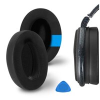 Miếng đệm tai thay thế dây làm mát Geekria cho Sennheiser HD525 HD535 HD545 HD565 HD580 HD600 HD650 HD660S Tai nghe Đệm tai, Tai nghe Earpads (Đen)