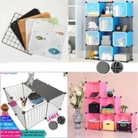 Miếng ghép quây chó đa năng, chuồng chó mèo lắp ghép kiêm kệ trang trí / chuồng ghép đa năng chó mè / chuồng thỏ / chuồng bọ