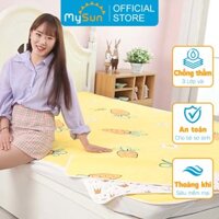 Miếng khăn lót nệm, tấm thảm chống thấm nước tiểu cỡ lớn, trải giường cho em bé, trẻ sơ sinh.