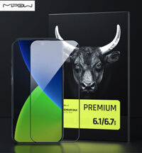 Miếng Kính Cường Lực cho iPhone 14  14 Plus  14 Pro  14 Pro Max Hiệu MIPOW KINGBULL PREMIUM SILK HD 2.7D Cao Cấp - Hàng Chính Hãng - iPhone 14