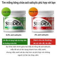 Miếng lau giảm mụn Stridex Maximum Hộp 55 Miếng