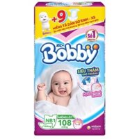 Miếng Lót Bobby Newborn 1 - 108 miếng (Dưới 1 tháng tuổi)