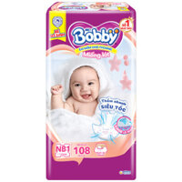 Miếng lót Bobby Newborn 1, 108 miếng, <1 tháng