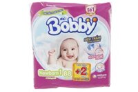 Miếng lót Bobby Newborn 1 cho bé dưới 1 tháng (88 miếng)