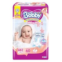 Miếng lót Bobby Newborn 2 60 miếng (4-7kg)