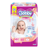 Miếng lót Bobby size NB2 60 miếng (dưới 5kg)