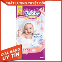 Miếng lót Bobby size Newborn 1 108 miếng (dưới 5kg)