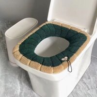 Miếng Lót Bồn Cầu Vải Bông Dày Giữ Ấm Mùa Đông Ốp