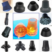 Miếng Lót Chân Nạng Miếng Lót Chống Trơn Trượt Cao Su Đầu Gậy Miếng Lót Đi Bộ Cực Chân Đôi Nạng Cao Su Bốn Chân Bò Tendon Nách