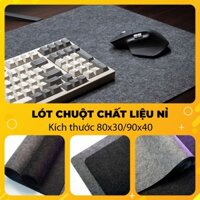 Miếng Lót Chuột Cỡ Lớn, Chất Liệu Bằng Nỉ Kích Thước 90x40, 80x30 Chống Trượt | EZPC