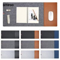 Miếng Lót Chuột DITIPOO, Thảm Chuột Bàn Phím Chống Trơn Trượt, Dễ Dàng Làm Sạch Da Nỉ Nhiều Màu Viết Văn Phòng Tại Nhà