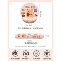 Miếng lót chuột hoạt hình sáng tạo, miếng lót tay, Miếng Lót Bàn Phím Silicon, miếng lót tay, miếng lót tay, miếng dán hoạt hình văn phòng dễ thương, giá trị cao chống viêm bao gân