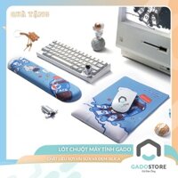 Miếng lót chuột máy tính GADO chất liệu vải sữa có đệm cổ tay kiểu dáng cute hoạt hình