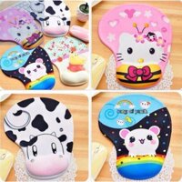 Miếng Lót Chuột Silicon Hình Thú Có Đệm Cổ Tay Loại Tốt