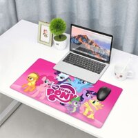 Miếng Lót Chuột Và Bàn Phím Máy Tính Cỡ Lớn 40x75cm Bằng Cao Su Chống Trượt In Họa Tiết my little pony