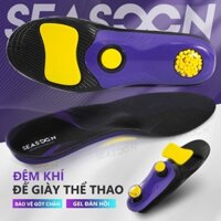 Miếng Lót Giày êm chân Đế Chạy Bộ Lò Xo Gel Silicone Đàn Hồi Chống Sốc Dành Cho Giày Thể Thao Bóng Rổ Kích Thước Nam Nữ