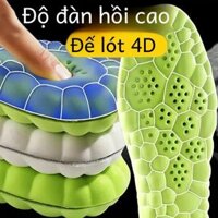 Miếng Lót Giày Thể Thao 4D Cho Nam Và Nữ Thoáng Khí Có Độ Đàn Hồi Cao Giảm Sốc Chạy Bộ Miếng Lót Giày Cao Su Massage Hỗ Trợ Vòm Miếng Lót