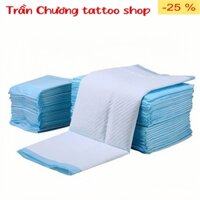 Miếng lót giường chống thấm-Tấm Trải giường tattoo dùng một lần-Chất liệu vải không dệt -Kích thước 60x90cm-Bịch 20 Tấm