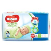 Miếng lót Huggies Dry size Newborn 2 40 miếng (4-7kg)