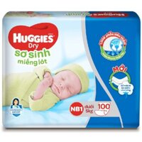 Miếng lót Huggies size Newborn 1 100 miếng (dưới 5kg)
