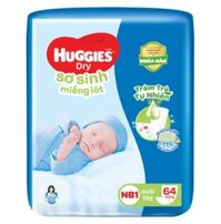 Miếng lót Huggies Skin Perfect size NB1 64 miếng (dưới 5kg)