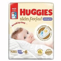 Miếng lót Huggies Skin Perfect size NB1 64 + 6 miếng (Dưới 5 kg)
