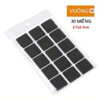 Miếng lót kê chân bàn ghế, giường, tủ - Lót chân ghế chống trầy, chống rung lắc - Hàng chính hãng - Vuông - 30 miếng