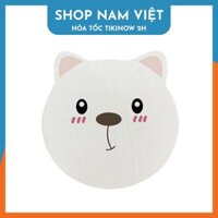 Miếng Lót Ly, Đế Lót Đá Xốp Diatomite Siêu Thấm Hút - Gấu trắng