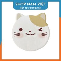 Miếng Lót Ly, Đế Lót Đá Xốp Diatomite Siêu Thấm Hút - Mèo