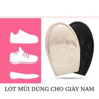 Mieng lot mui giay 4D giảm size, chống trượt, giảm áp lực êm chân và thoáng khí. Lot mũi giay chong rong - Mũi Tròn Nam,Be