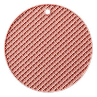 Miếng lót nồi hình tròn kiểu tổ ong (Màu Hồng)