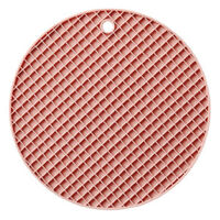 Miếng lót nồi hình tròn kiểu tổ ong (Màu Hồng)