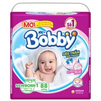 Miếng lót siêu thấm Bobby sơ sinh size NB1 88 miếng cho bé 0-1 tháng