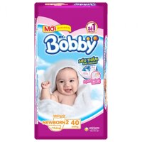 Miếng lót siêu thấm Bobby sơ sinh size NB2 40 miếng cho bé trên 1 tháng