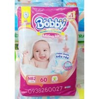 Miếng Lót Sơ Sinh Bobby NB2 60 miếng (bé 4-8kg)