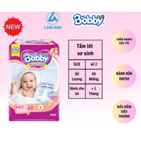 Miếng lót sơ sinh Bobby Newborn 2-60 miếng_NPP Lâm Anh