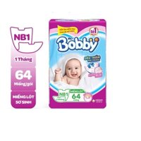 Miếng lót sơ sinh Bobby Newborn 1-64 miếng