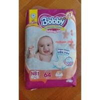 Miếng lót sơ sinh Bobby newborn 1(64 miếng) cho bé dưới 1 tháng tuổi