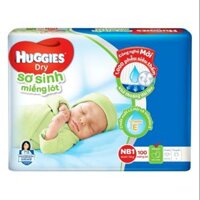 Miếng Lót Sơ Sinh Huggies Dry Newborn 1-100 (100 Miếng)