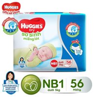 Miếng Lót Sơ Sinh Huggies Dry Newborn 1 (56 Miếng)