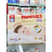 Miếng lót sơ sinh Huggies NB1 108+6 miếng và NB2 60 miếng Skin Perfect mới