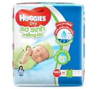 Miếng lót sơ sinh Huggies NB2 - 60M